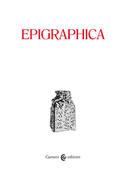 Cover of the journal Epigraphica - 0013-9572