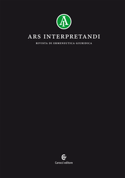 Cover of the journal Ars interpretandi - 1722-8352